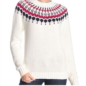 J Crew Mercantile Faire Isle Crewneck sweater size M